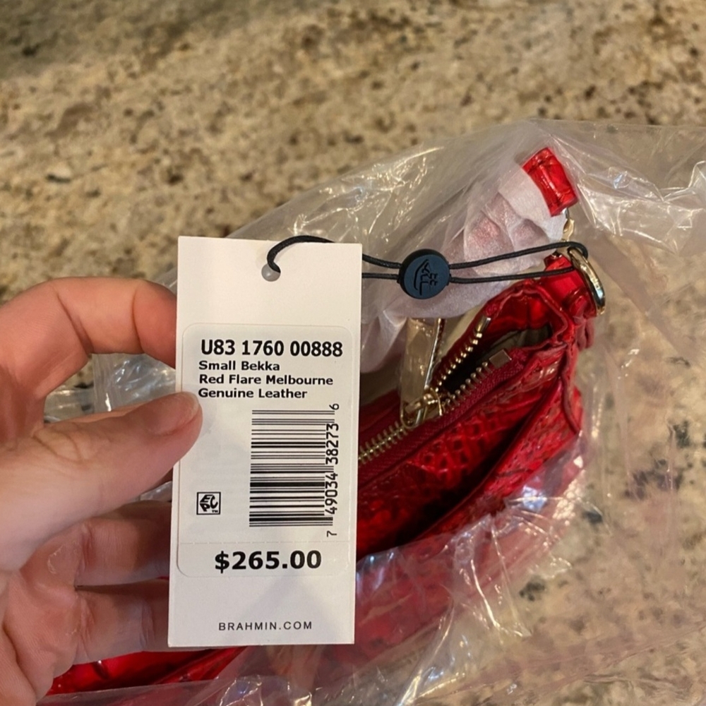 Vibrant Red Leather Bag